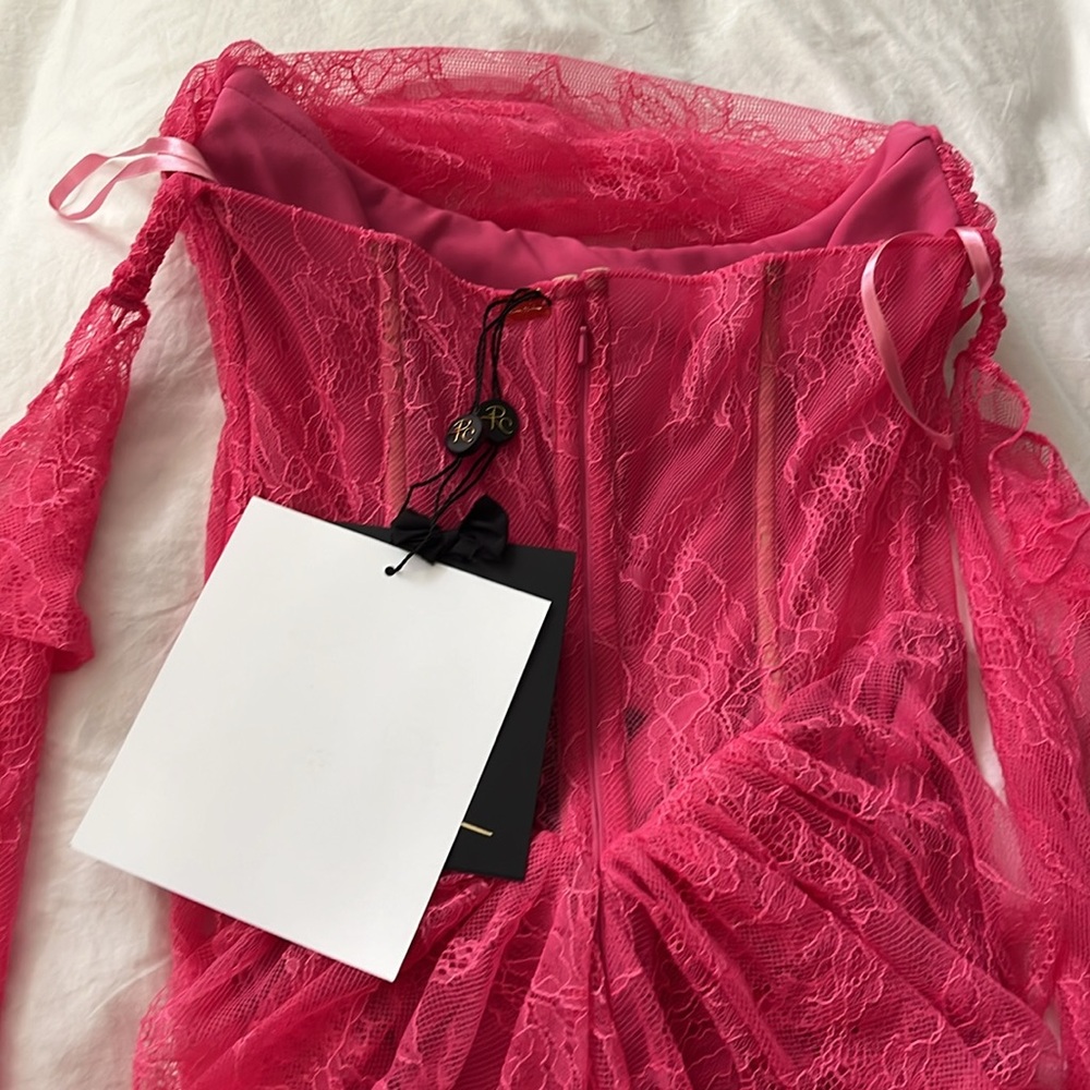 Rhea Costa Kala Dress Raspberry - Picture 10 of 10